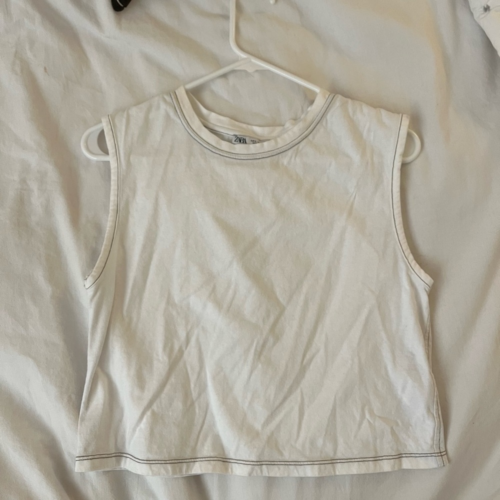 Zara crop tank top